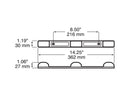 PM   V151-3RL   Red   Submersible Light Bar (6 piece carton)