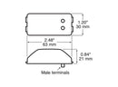 PM 152R Red Clearance and Side Marker Light
