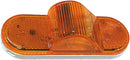LumenX 356A Oval LED Mid-Turn Marker Light w-Reflex, Amber Grommet Mount