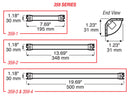 Great White® 359-1 LED Dome-Interior Light, 6" long, stripped leads, 300 Lumens
