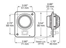 PM   371   Rectangular Base   LED Interior Swivel Light