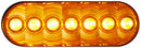 LumenX® 820KA-7 Oval LED Front & Rear Turn Signal, AMP, Amber Grommet Mount
