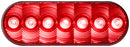LumenX 820R-7   Red Grommet Mount   Oval LED Stop, Turn, Tail Light, AMP