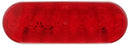 LumenX 820R-7   Red Grommet Mount   Oval LED Stop, Turn, Tail Light, AMP