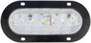 LumenX  M823C-7   Clear, Flange Mount   Oval LED Back-Up Light, AMP