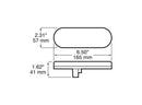 LumenX 821A-7   Amber Grommet Mount   Oval LED Front & Rear Turn Signal, PL3