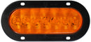 LumenX 823A-7 Amber Flange Mount Oval LED Front & Rear Turn Signal