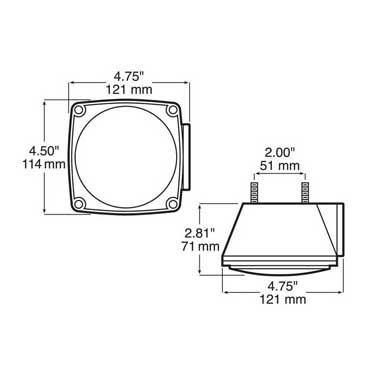 PM   440L   w-License Light    Combination Tail Light