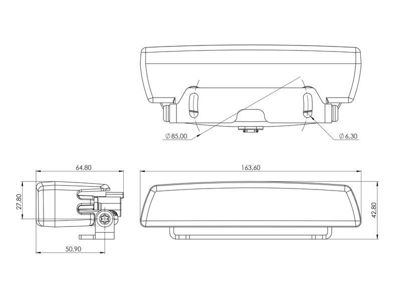 TYRI VL4 Amber 12V, Wide Symmetric