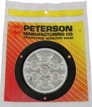 LumenX 818C-7   Clear, Flange Mount   4" Round LED Back-Up Light