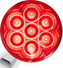LumenX&reg; 817R-7 Red Grommet Mount 4" Round LED Stop, Turn & Tail Lights, AMP