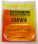 PM 108WA Amber Clearance-Side Marker Light w-Reflex