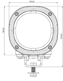 TYRI 1313 LED 8000 eLumen w-Lens Cover and Off-Road Harness