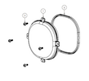 TYRI 53-035-1 1313 Lens Kit, Narrow Symmetric(Flood), gasket and screws