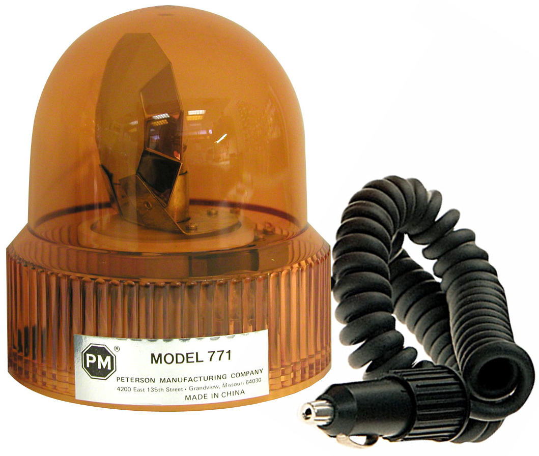 PM V771A Amber Economy Revolving Light (2 Pcs) Vis-Pack